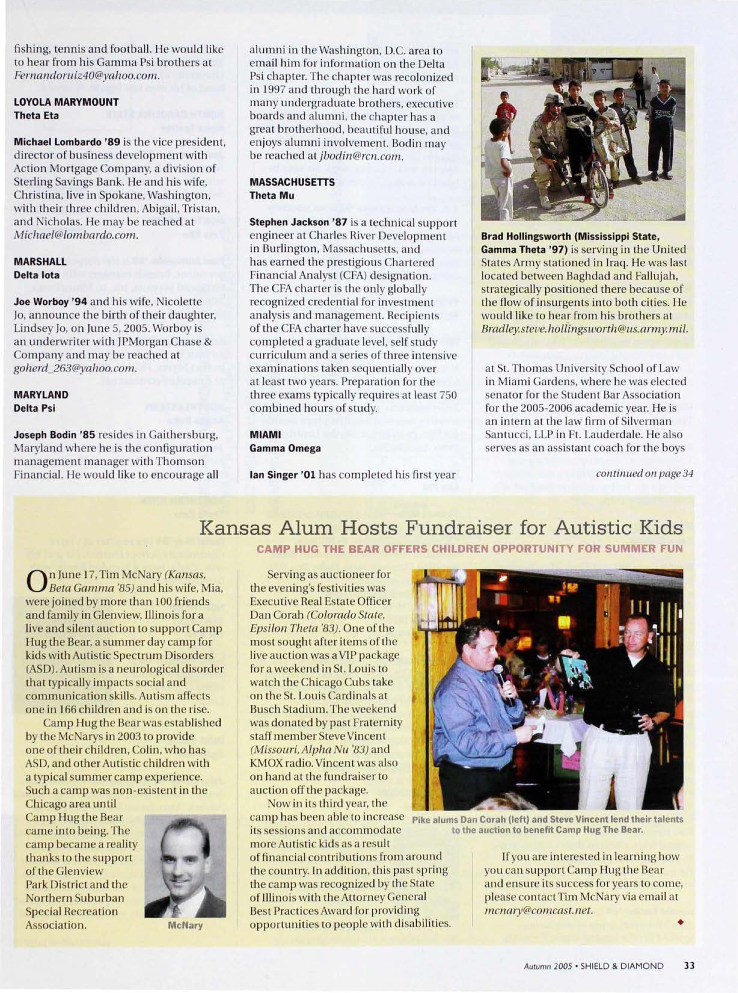 Kansas Alum Hosts Fundraiser For Autistic Kids